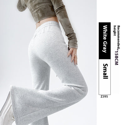Pantalones Deportivos Acampanados Forrados en Fleece para Mujer - Cintura Alta Reductora - Image 18