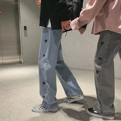 Pantalones Rectos Holgados Love para Mujer - Image 12