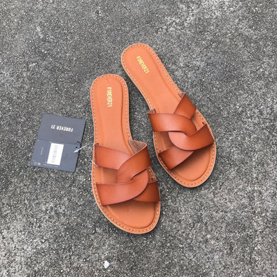 Pantuflas Casuales Cómodas con Hebilla de Cuero para Mujer Talla Grande - Image 6