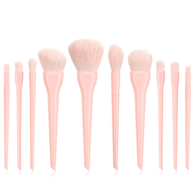Set de 10 Brochas de Maquillaje Colores Pastel con Cerdas Suaves - Image 7