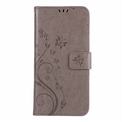Funda Protectora de Cuero con Mariposas Grabadas - Cartera Abatible para Teléfono - Image 19