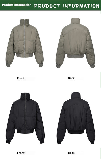 Chaqueta Térmica Casual de Cuello Alto - Algodón Cómodo para Hombre y Mujer - Image 11