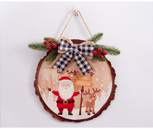 Adornos Navideños de Madera Rústicos con Etiqueta Colgante - Image 9