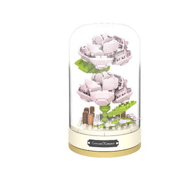 Caja de Música Flores con Bloques Constructores - Regalo Día de Enamorados - Image 14