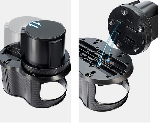 Portavasos Ajustable para Auto con Base de Carbono - Soporte para Bebidas de Dos Piezas - Image 8