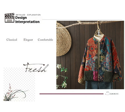 Cardigan Artístico de Algodón para Mujer - Abrigo Retro Otoño Invierno - Image 14