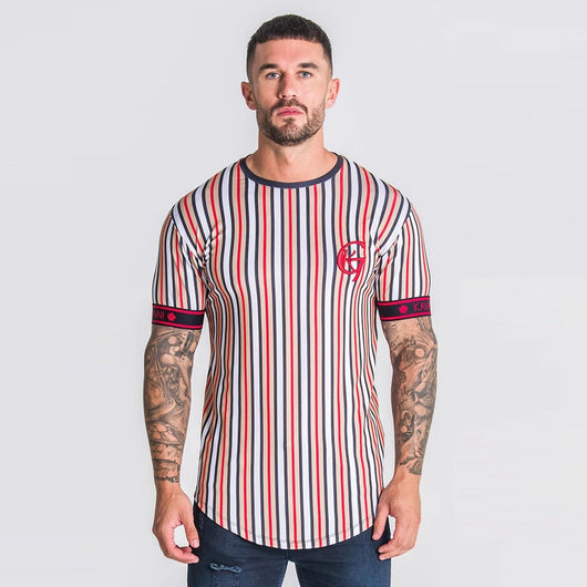 Playera Deportiva de Rayas con Secado Rápido - Image 6