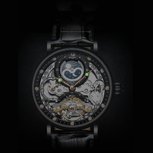 Reloj Mecánico Empresarial Impermeable Dual para Hombre