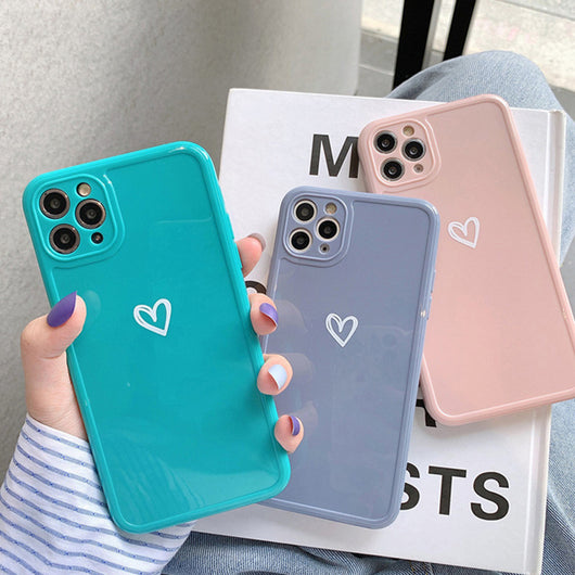 Funda Protectora TPU Borde Recto Diseño Love para Celular - Image 4