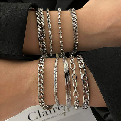 Pulsera de Acero Titanio Minimalista para Hombre - Diseño Retro Artístico - Image 17