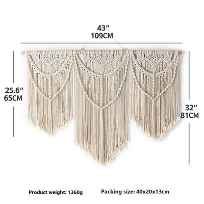 Tapiz Bohemio Tejido para Decoración de Paredes y Cabecera - Image 9