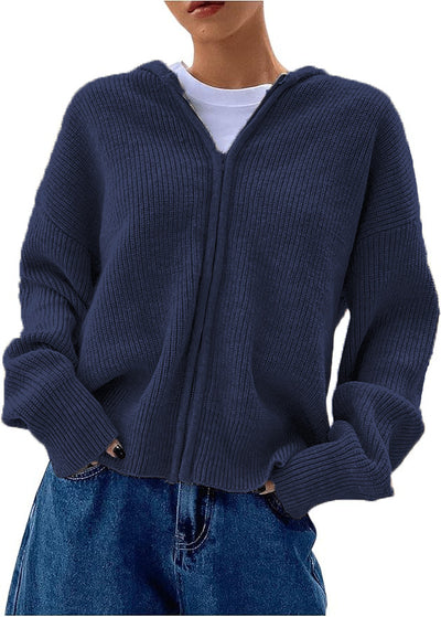 Cardigan Holgado de Punto Grueso con Cierre - Image 7
