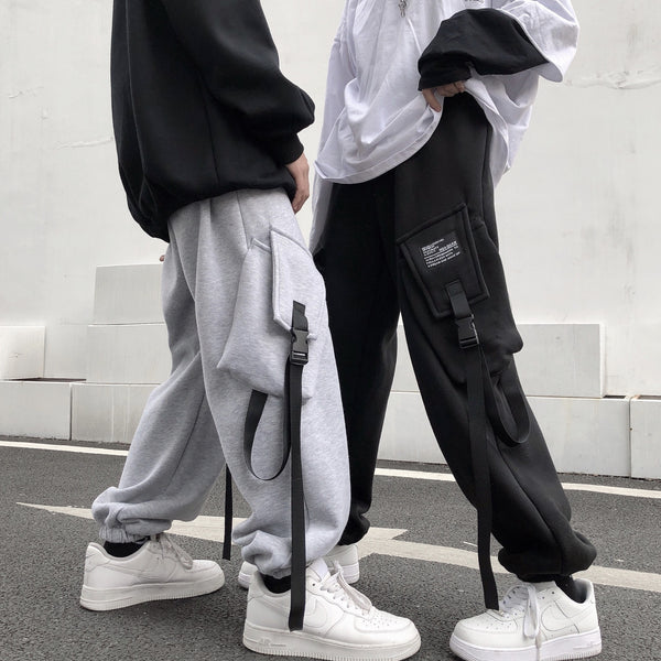 Pantalones Overol Harajuku Pareja Casual Personalidad Urbana