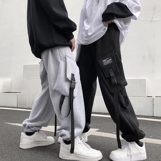 Pantalones Overol Harajuku Pareja Casual Personalidad Urbana