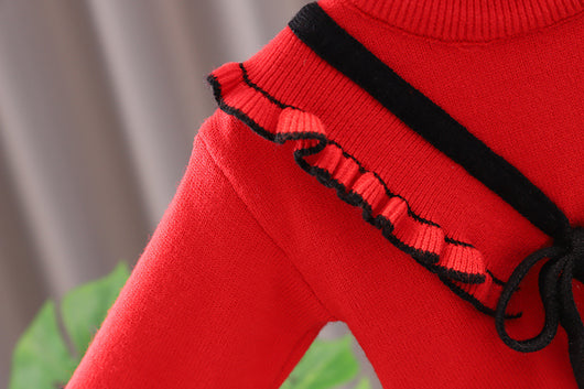 Suéter Infantil con Volantes para Niña - Pullover Otoño Invierno - Image 8