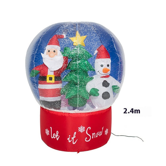 Decoración Navideña Inflable Luminosa para Jardín - Muñeco de Nieve, Reno y Papá Noel - Image 5