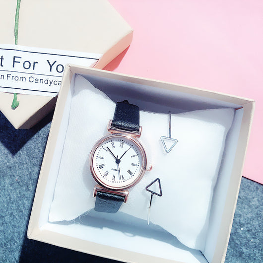Reloj de cuarzo con esfera pequeña y pulsera triangular - Image 15