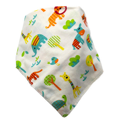 Baberos Impermeables Triangulares de Algodón con Diseños Infantiles - Image 5