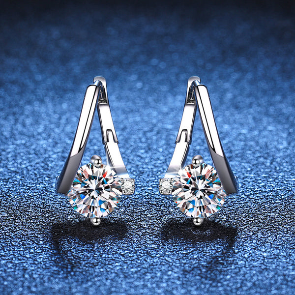 Aretes de Moissanita en Plata 925 - Lujo Asequible