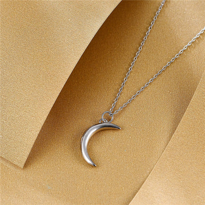 Collar de Plata 925 Diseño Luna con Baño de Oro - Image 10