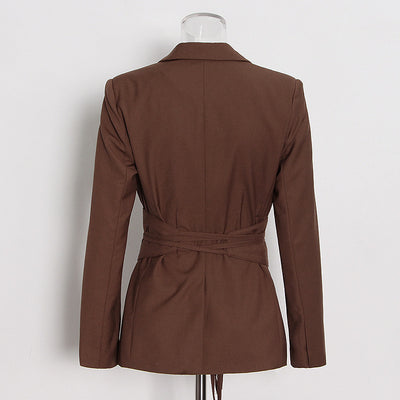 Traje con Cintura Definida y Pantalón Recto de Talle Alto - Image 11