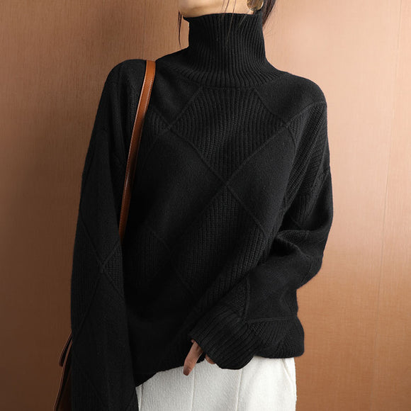 Suéter de Manga Larga para Otoño e Invierno - Prenda Base Versátil