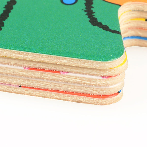 Oso de Madera para Vestir - Puzzle Educativo Infantil