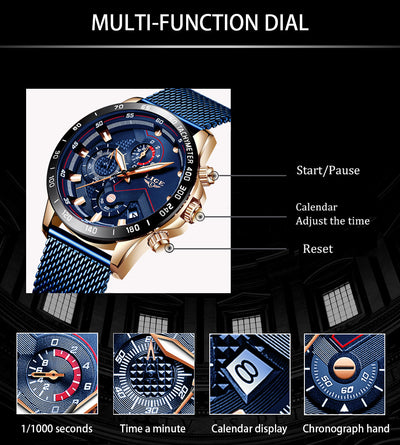 Reloj para Hombre con Malla Metálica - Image 6