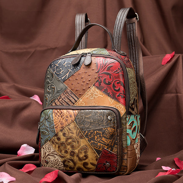 Mochila para Mujer con Costuras de Tendencia