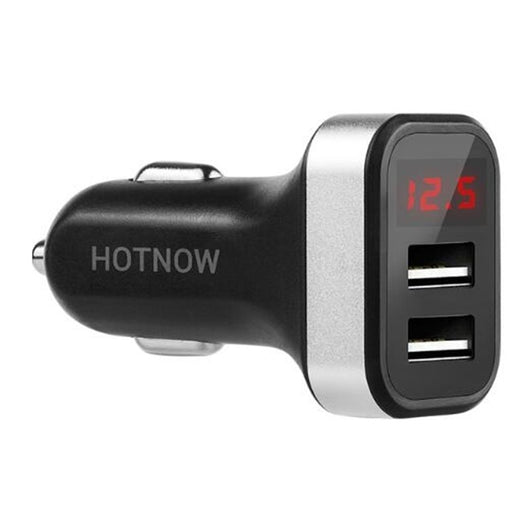 Cargador USB Inteligente para Auto con Pantalla LED
