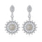 Aretes de Perlas de Concha Esmerilada - Color Sólido