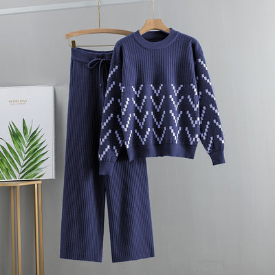 Conjunto Reductor de Pantalón Palazzo y Suéter Fashionable - Image 9
