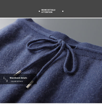 Pantalones de Punto Cashmere Grueso para Hombre - Cómodos y Versátiles - Image 19
