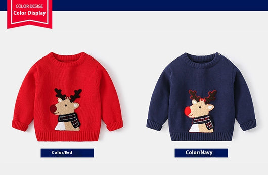 Suéter Navideño Grueso con Reno Cartoon - Abrigo Cálido para Invierno - Image 10