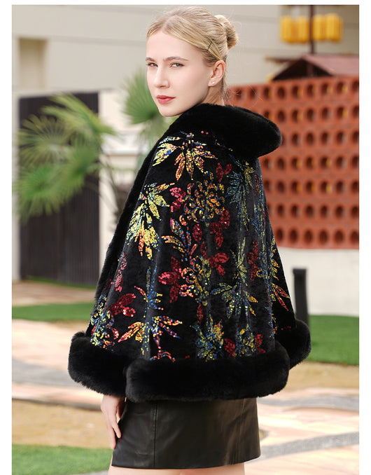 Chal Tejido Elegante con Lentejuelas para Bodas y Eventos - Image 6