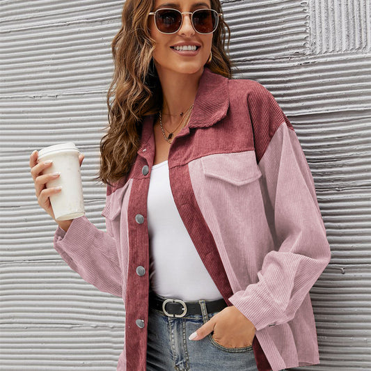Camisa de Pana Casual Entallada