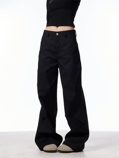 Pantalones Casuales Plisados Retro Americano para Mujer - Image 6
