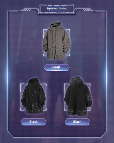 Chaqueta Impermeable con Capucha y Bolsillos Funcionales para Hombre - Image 15