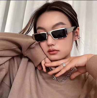 Gafas de Metal Cuadradas Pequeñas para Hombre - Estilo Importación - Image 17