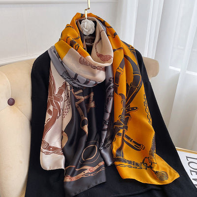 Bufanda Vintage con Cadena Dorada - Abrigo Cálido para Invierno - Image 12