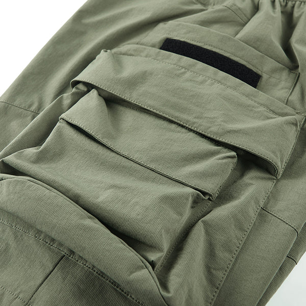 Pantalones Casuales Holgados con Múltiples Bolsillos para Hombre