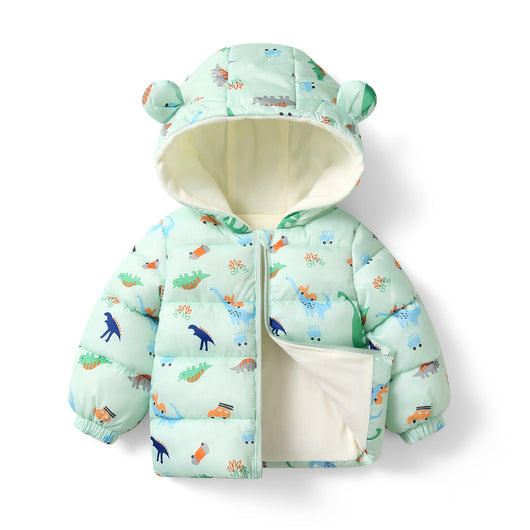 Abrigo Acolchado de Plumón con Forro Polar para Bebés y Niños Pequeños - Image 2