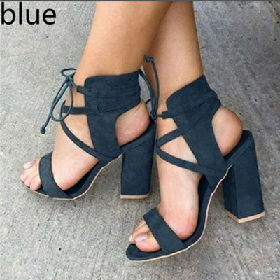 Sandalias de Tacón Alto con Tira al Tobillo y Hebilla - Image 6