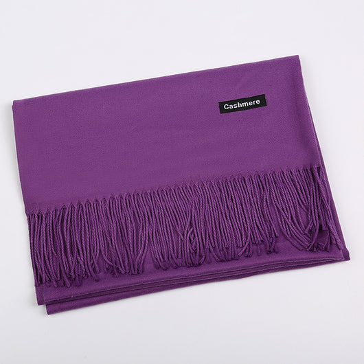 Bufanda de Cashmira Artificial Liso para Mujer 220g - Chal Cálido y Elegante - Image 28
