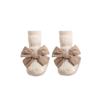 Zapatos de Suela de Cuero para Bebé + Calcetines Tubo Otoño - Image 7