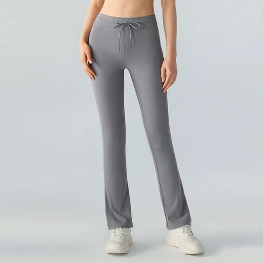 Pantalones Yoga Acampanados con Levantador de Glúteos y Bolsillos Laterales