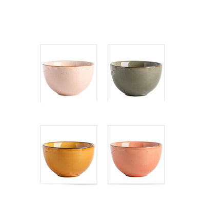 Cuenco de Arroz Vintage Cerámica Inky Glaze - Image 9