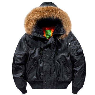 Abrigo Bomber con Cuello de Piel Desmontable - Talla Grande - Image 3