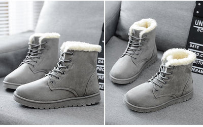 Botas de Invierno para Mujer con Tacón y Plantilla Térmica Acolchada - Image 9
