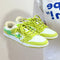 Tenis Retro Verde Manzana con Plataforma - Sneaker Casual para Hombre